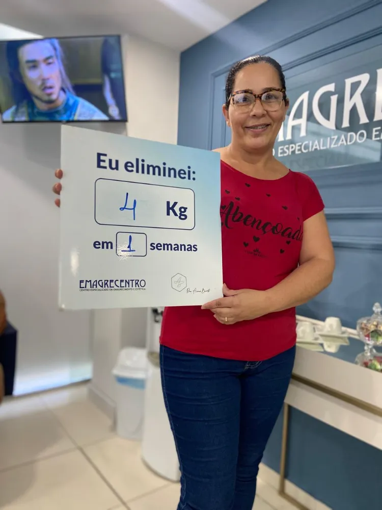 Paciente eliminou 4 kg em 1 semana