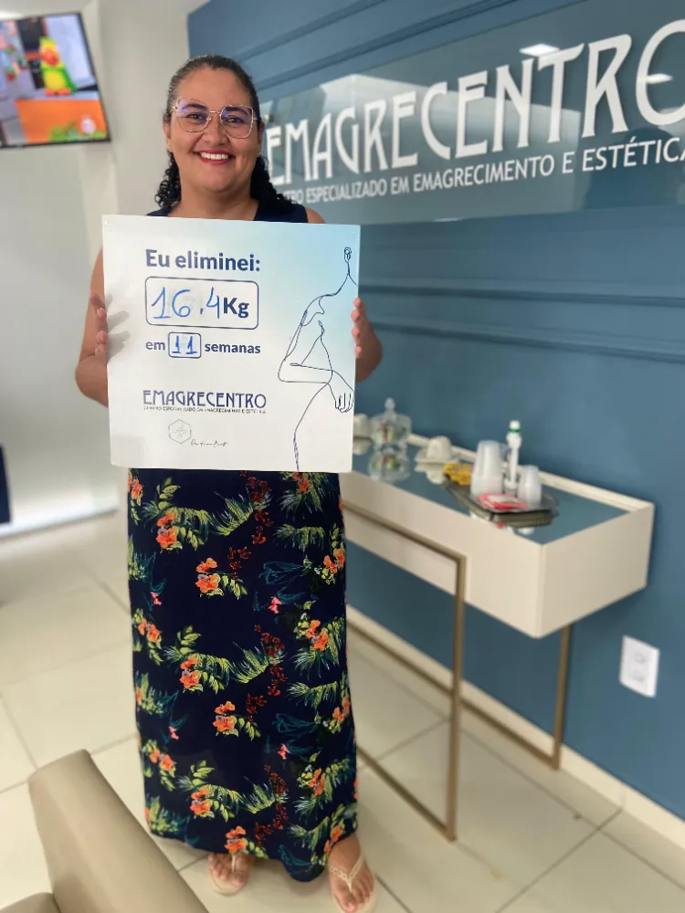 Paciente eliminou 16,4 kg em 11 semanas